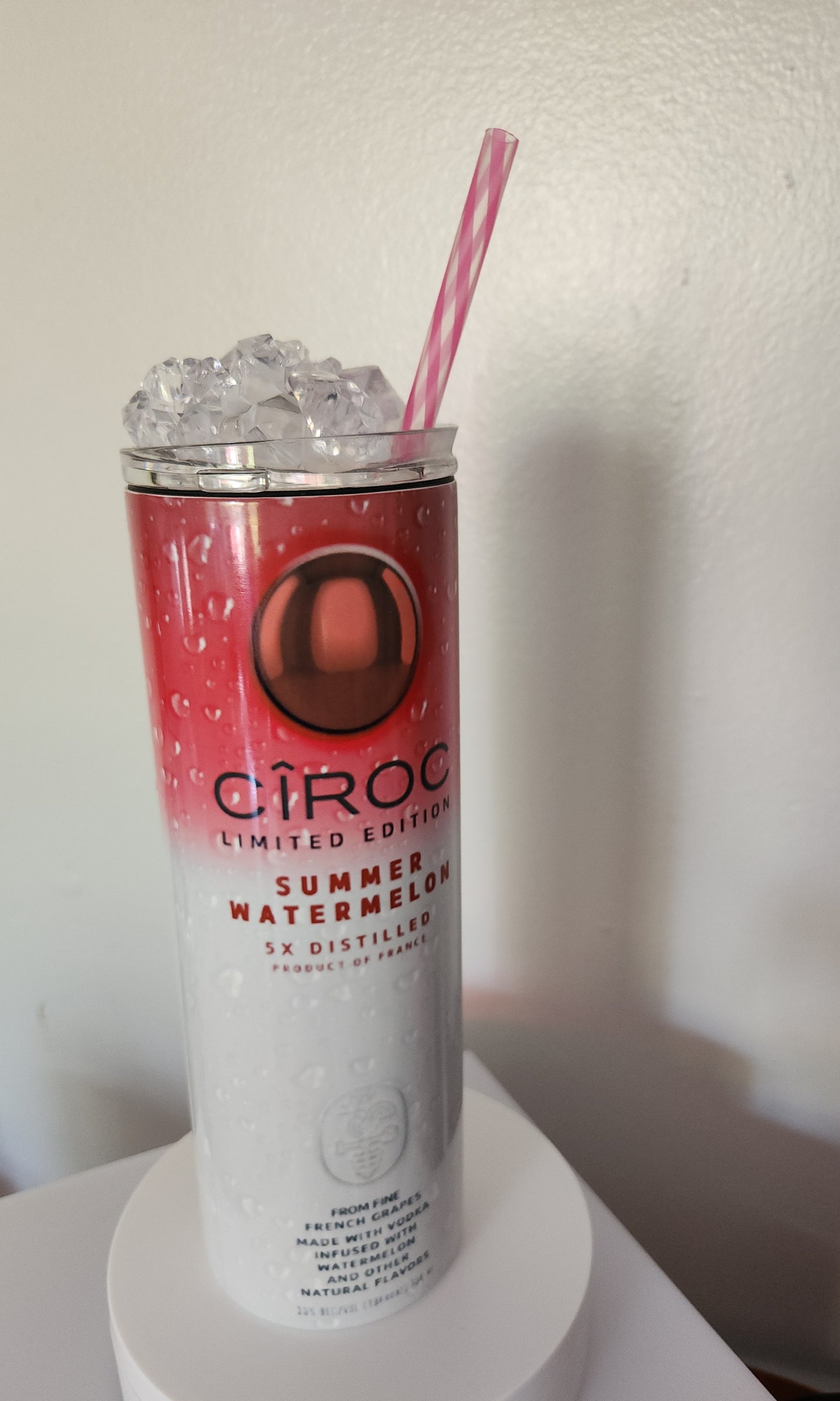 Personalized Ciroc Summer Watermelon 20 Oz Stainless Steel Tumbler