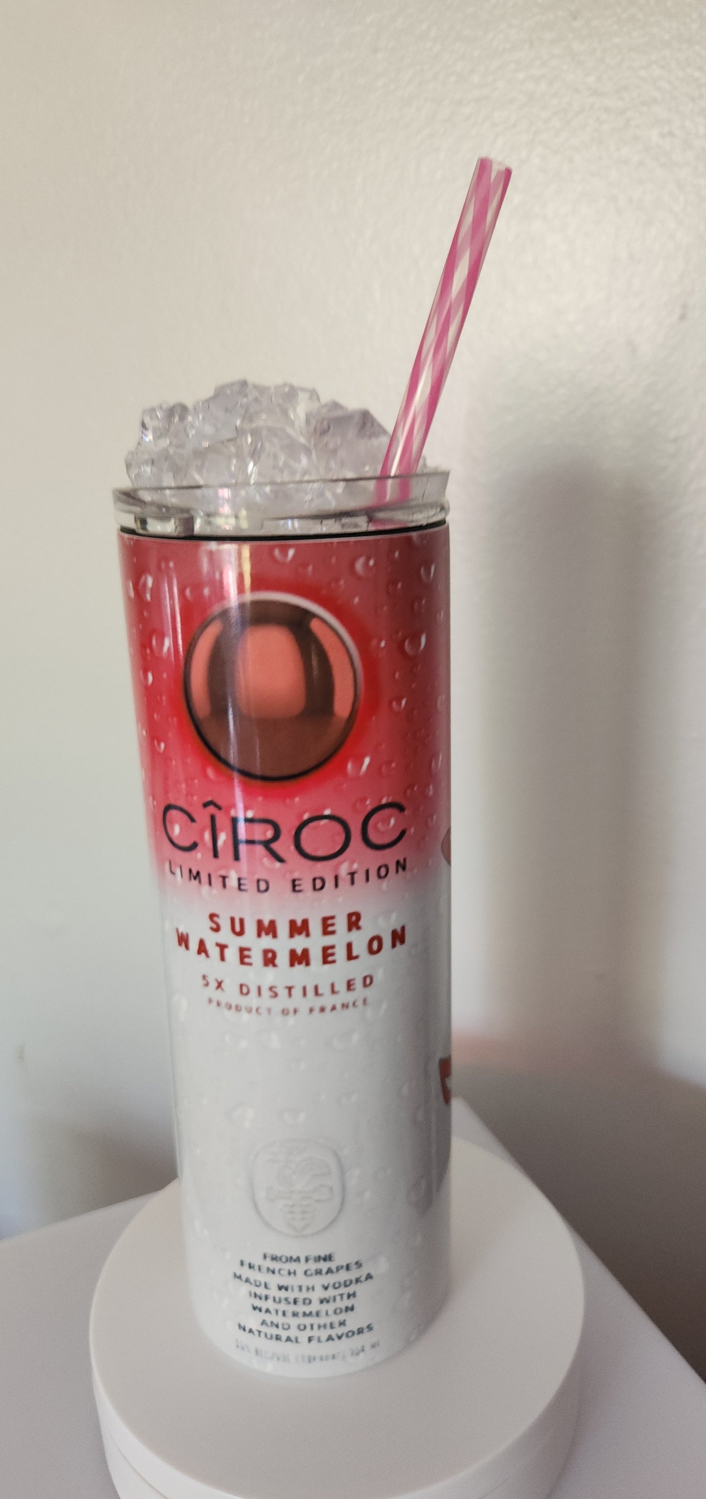 Personalized Ciroc Summer Watermelon 20 Oz Stainless Steel Tumbler