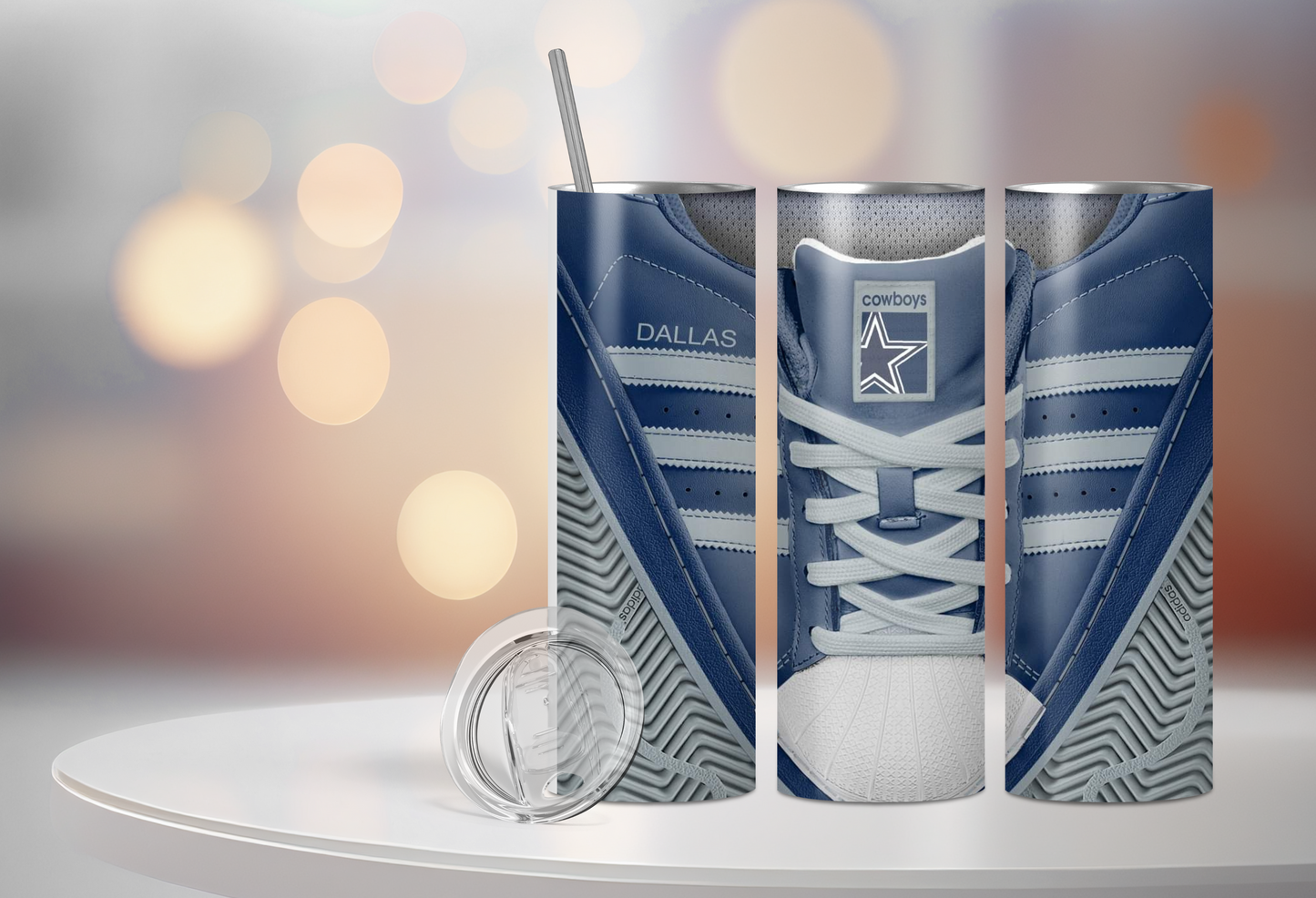 ADIDAS SPORTS 20 0Z STAINLESS STEEL TUMBLERS