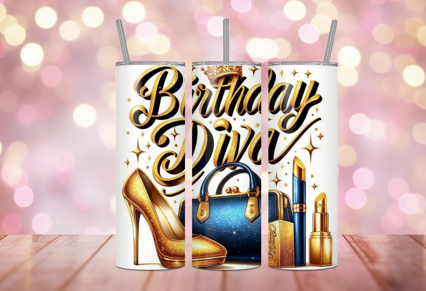 BIRTHDAY DIVA 20 OZ STAINLESS STEEL TUMBLER