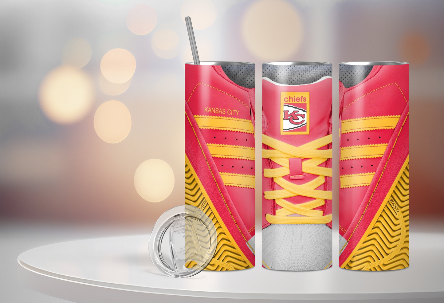 ADIDAS SPORTS 20 0Z STAINLESS STEEL TUMBLERS