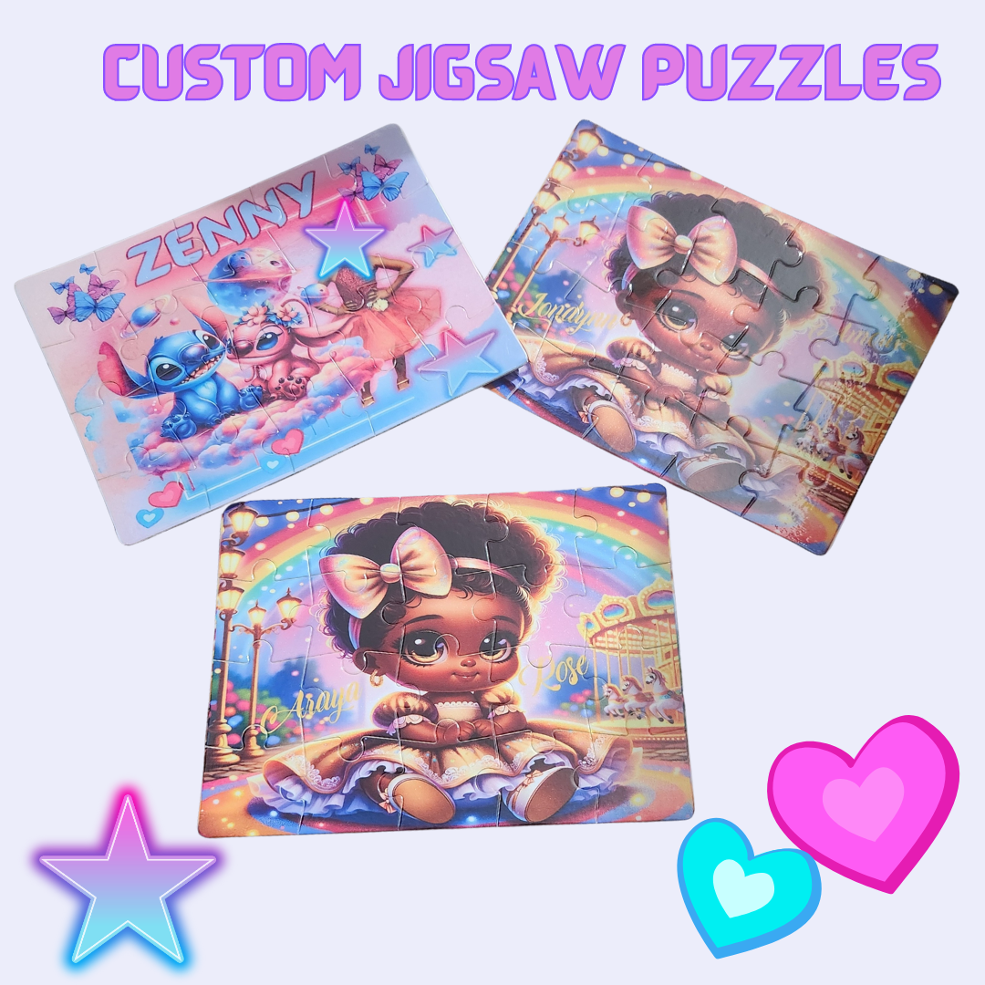 Personalized Custom 12 Piece Sublimation Jigsaw Puzzle