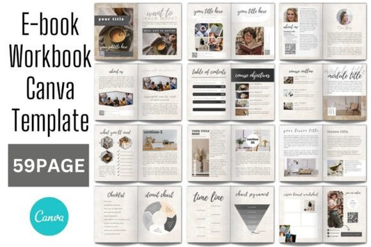 E-book Workbook Canva Template