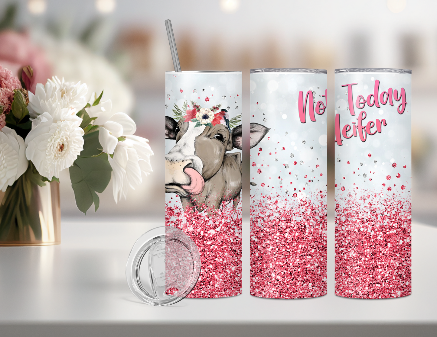 Not Today Heifer Personalized Tumbler