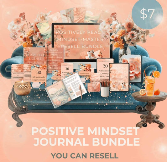 POSITIVE MINDSET JOURNAL BUNDLE WITH PLR