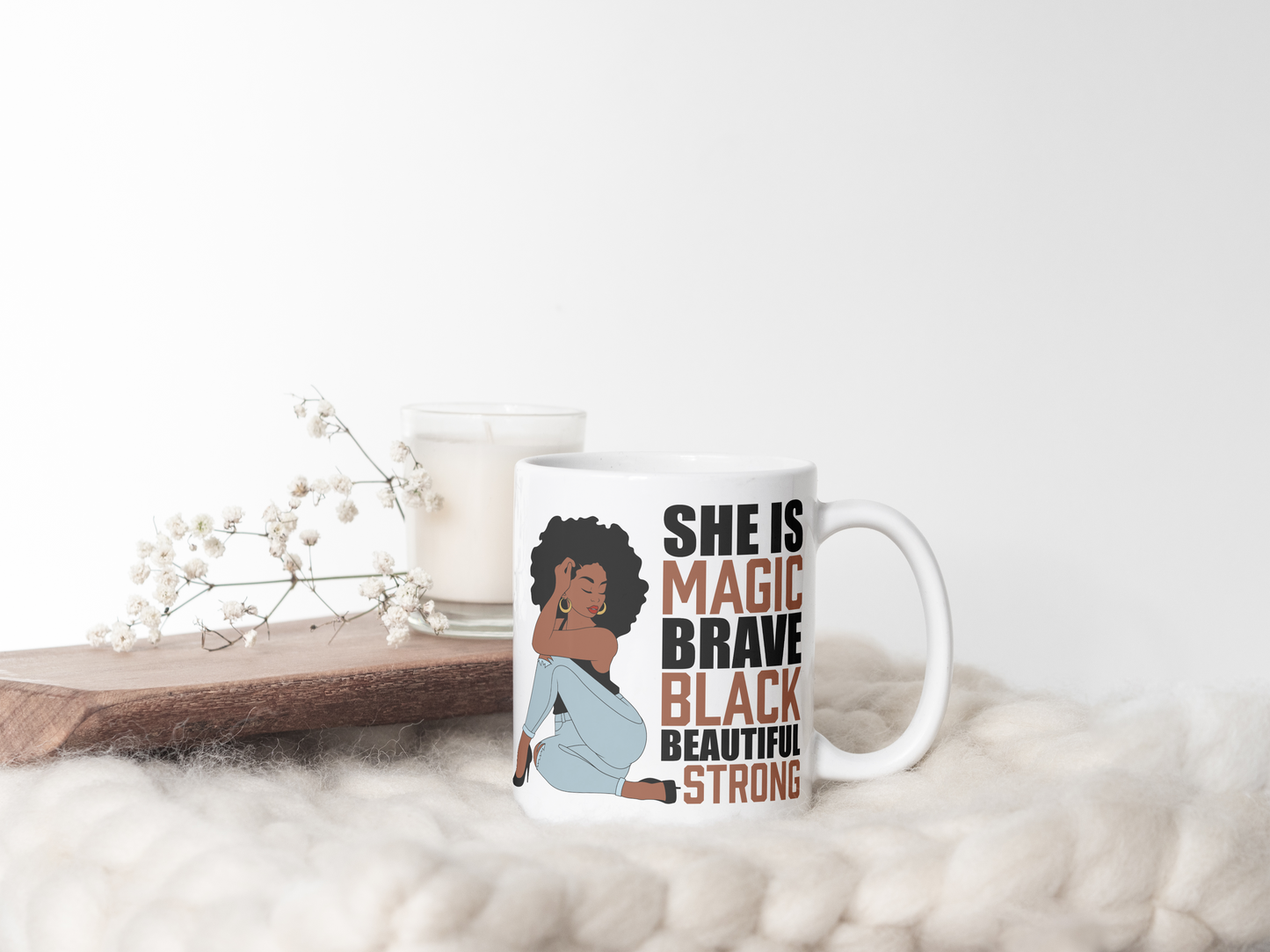 She Is Black Magic 15 Oz Ceramic Mug