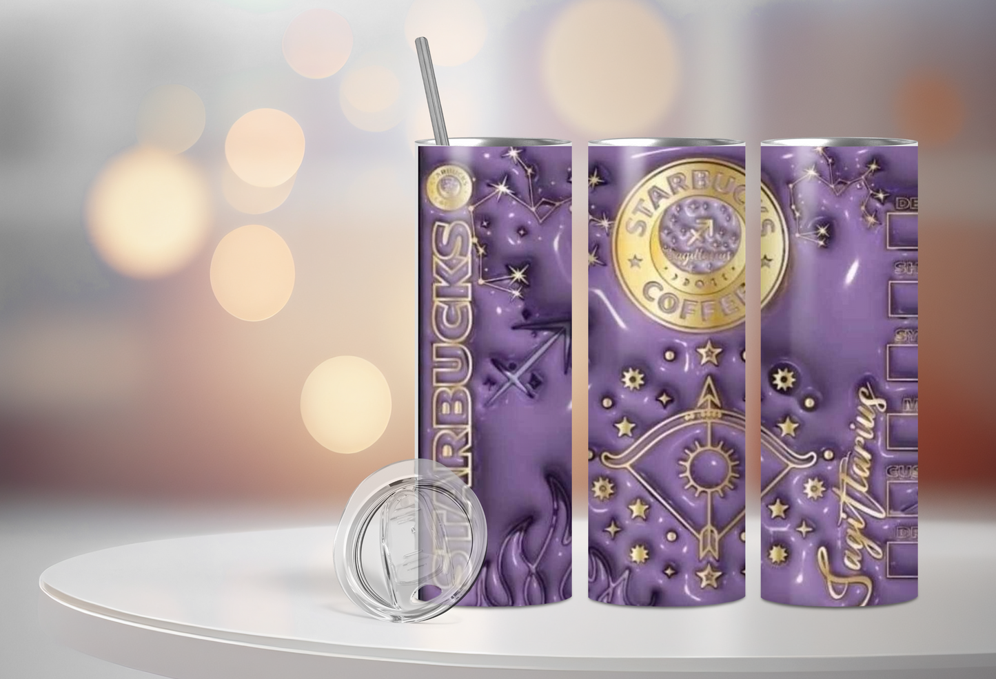 Starbucks Zodiac Sign Personalized 20 0z Stainless Steel Tumbler