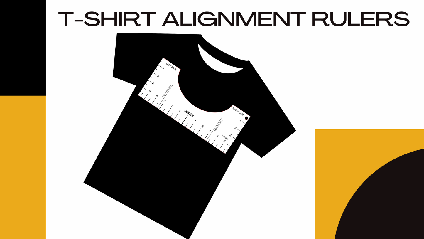 T-Shirt Alignment Rulers (Round, Back and V-Neck)