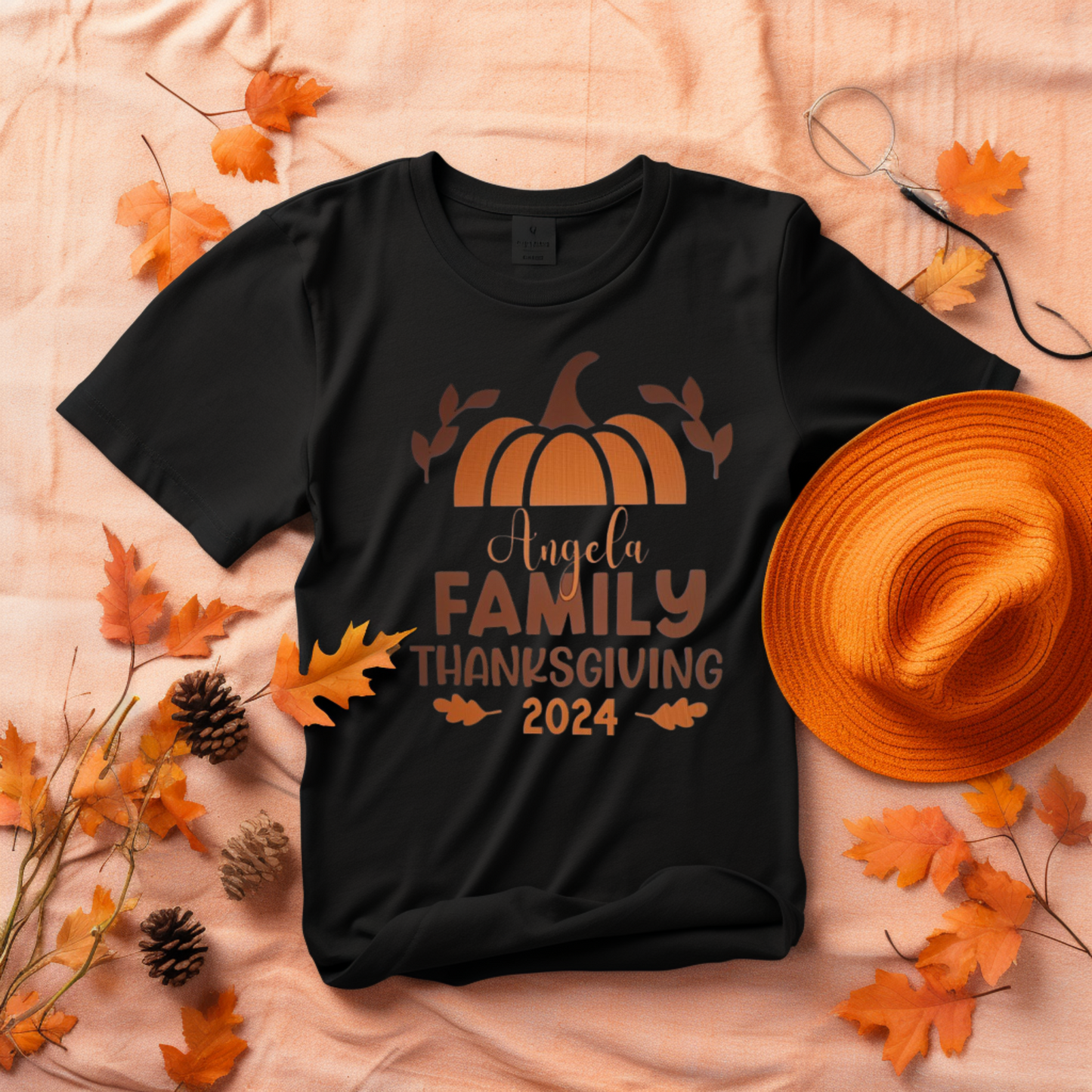 Thanksgiving Family Custom T-shirts with Name