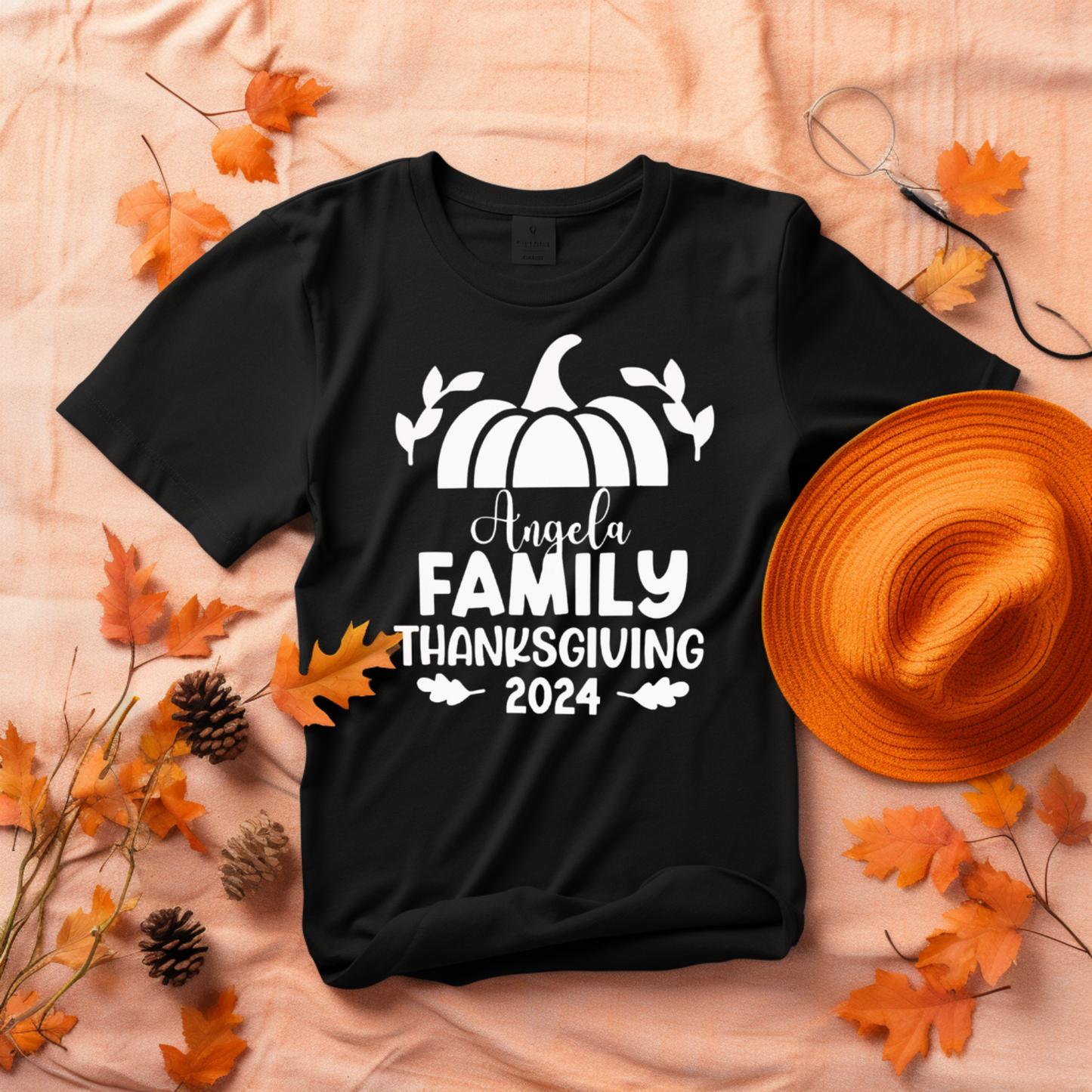 Thanksgiving Family Custom T-shirts with Name