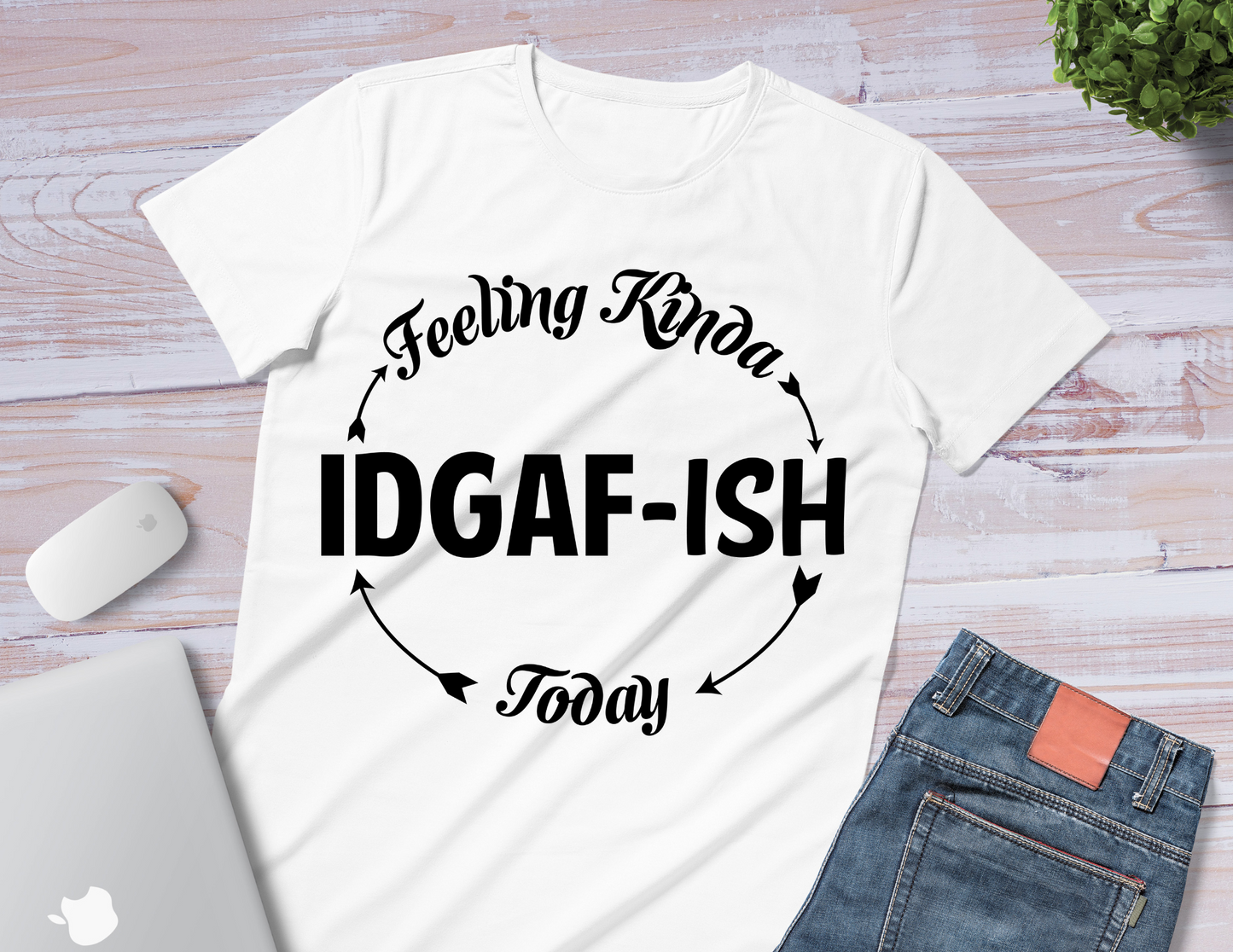 IDGAF-ISH Unisex White Tee