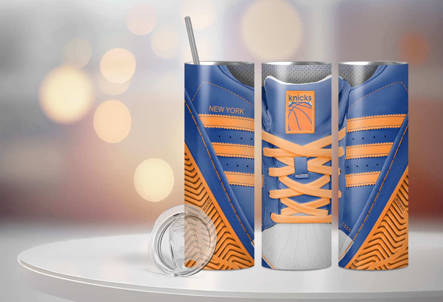 ADIDAS SPORTS 20 0Z STAINLESS STEEL TUMBLERS