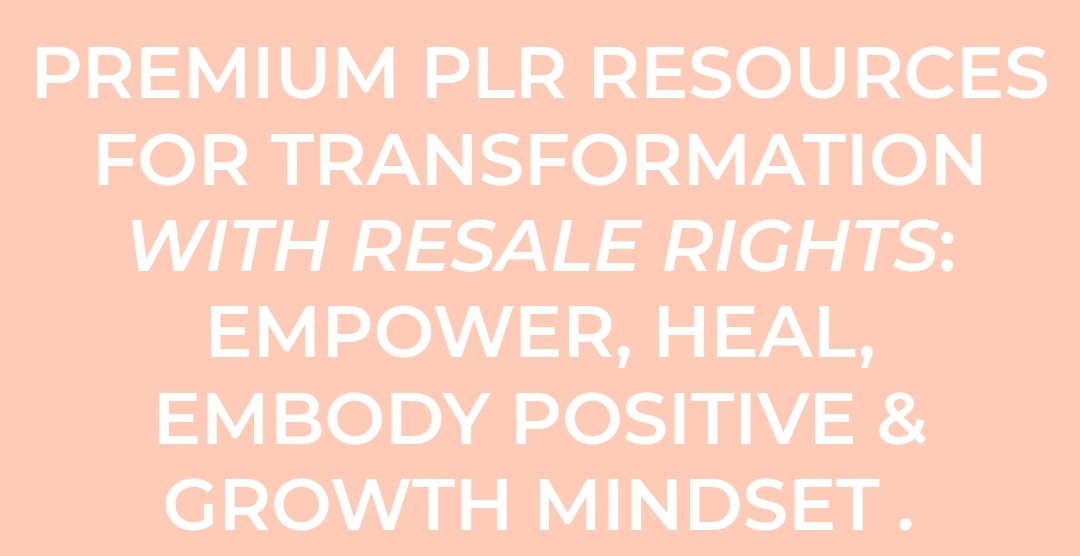 POSITIVE MINDSET JOURNAL BUNDLE WITH PLR